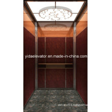 Passenger Lift with Rose-Gold Mirror Stainless Steel